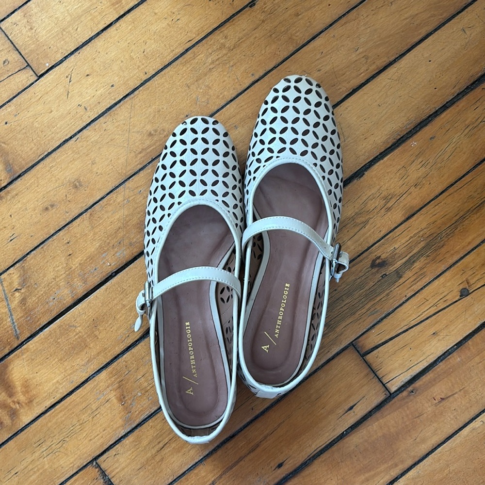 Anthropologie leather flats
